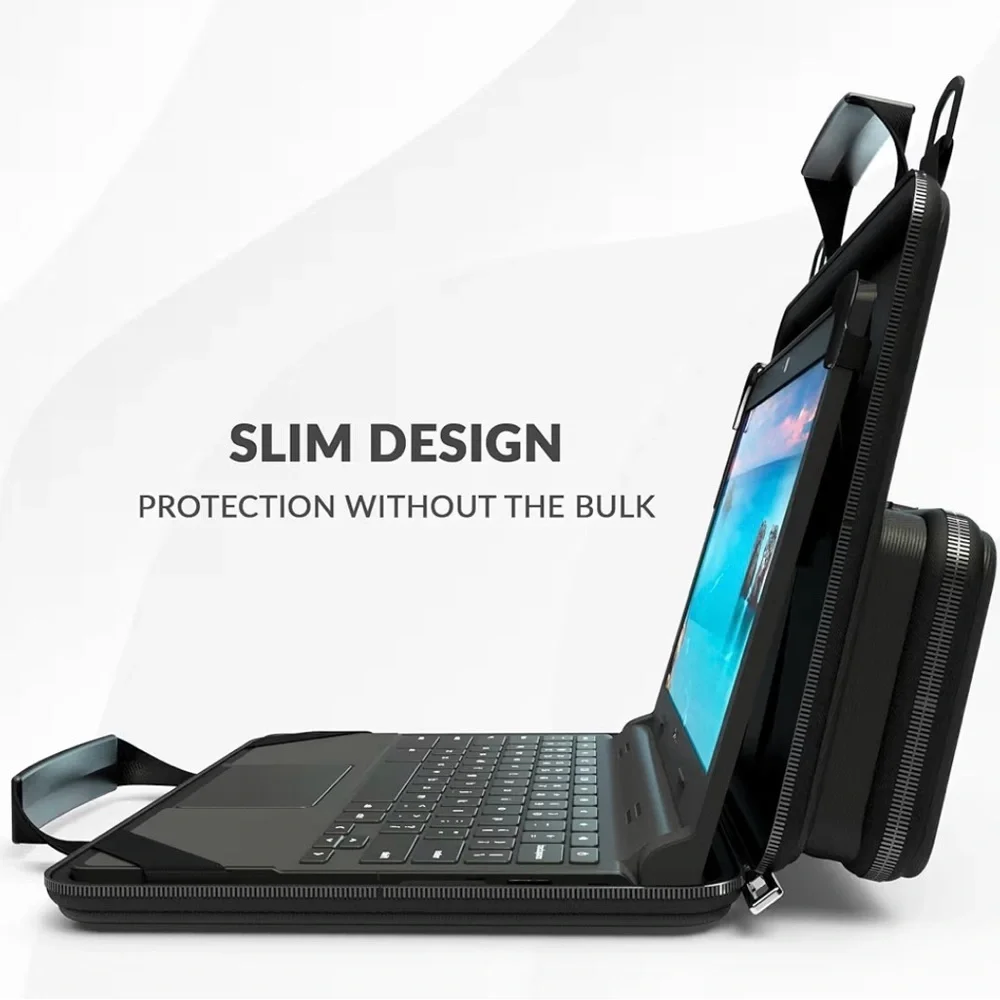 NEW ÜZBL Black Laptop Case with Secure Grips 13-14 inch